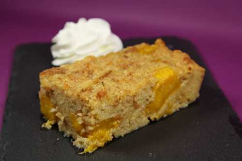 Pudding à la brioche et à la mangue