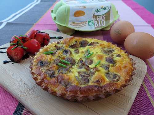 Quiches forestières à la volaille & champignons