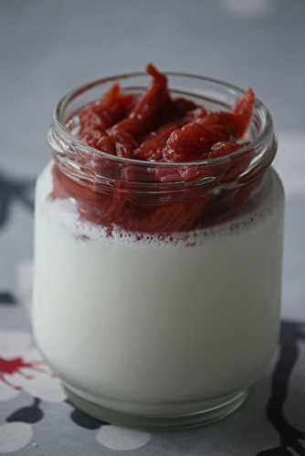Rhubarbe & fraises confites