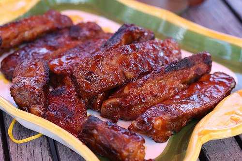 Ribs sauce barbecue