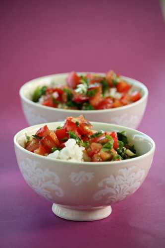 Riz au coco et sambal de tomates