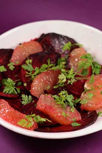 Salade de betterave & pamplemousse rose