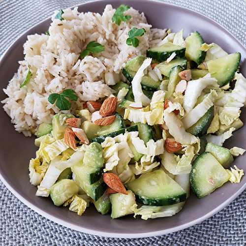 Salade de crudités au miso