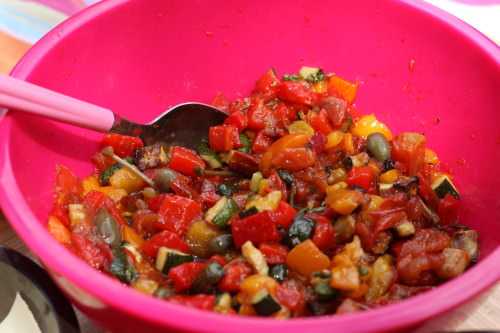 Salade de légumes grillés