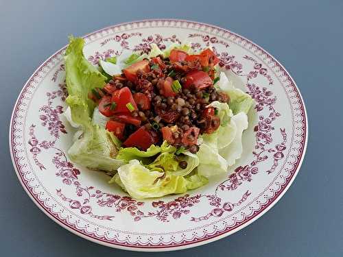 Salade de lentilles tomates & chorizo