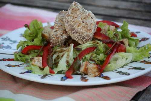 Salade de thon au sésame