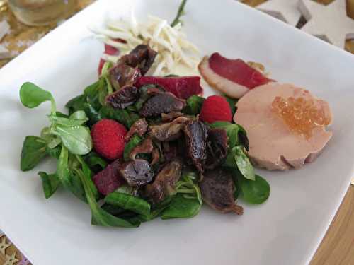Salade gourmande au foie gras