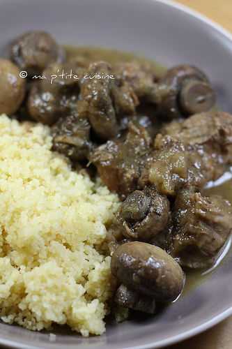 Sauté de dinde aux champignons