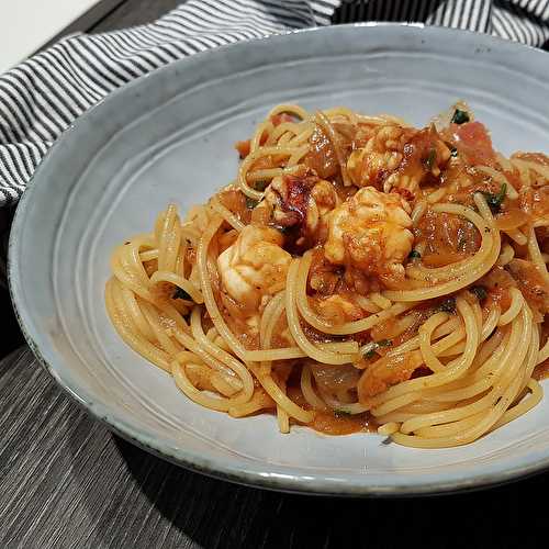 Spaghetti au homard