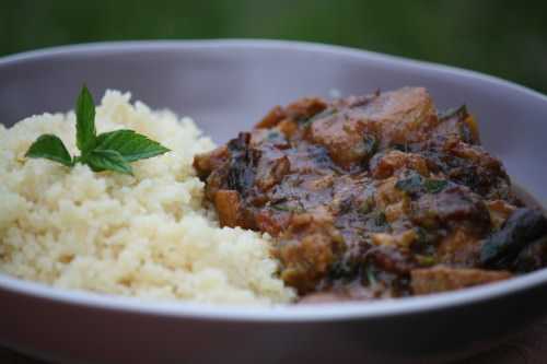 Tajine de filet mignon aux pruneaux