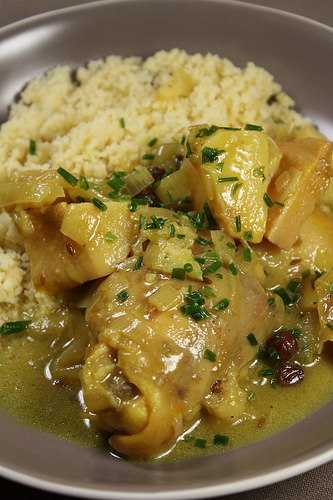 Tajine de poulet aux coings