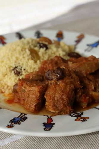 Tajine de veau au citron confit et au safran