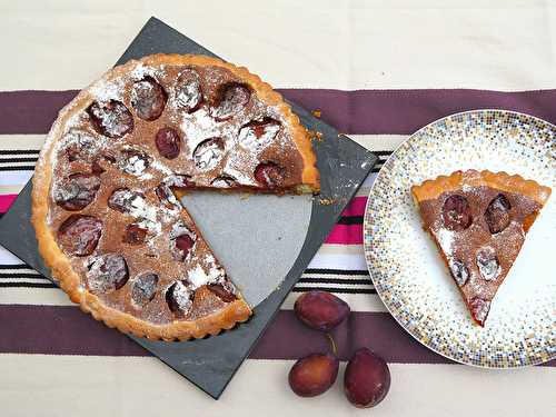 Tarte aux prunes aux speculoos