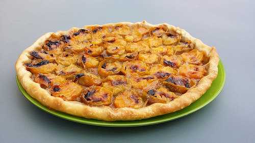 Tarte aux prunes et speculoos