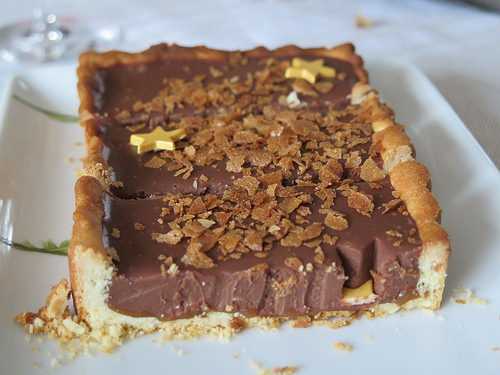 Tarte chocolat & caramel au beurre salé