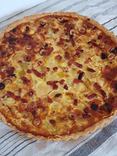 Tarte Poireaux, bacon au sirop d'érable