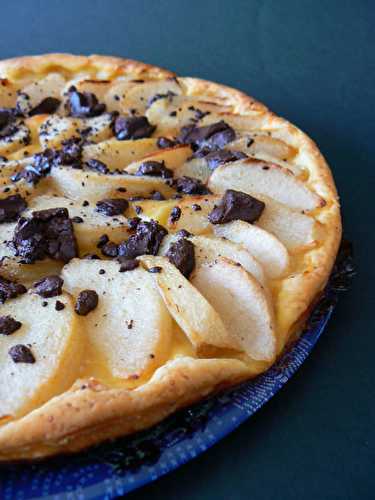 Tarte poires & chocolat