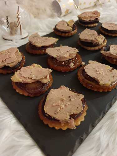 Tatins d'oignons au foie gras