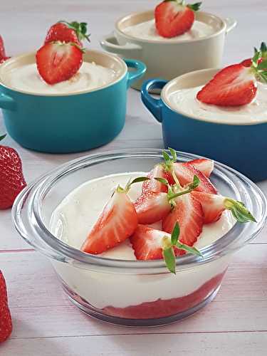 Tiramisu aux fraises à la vanille