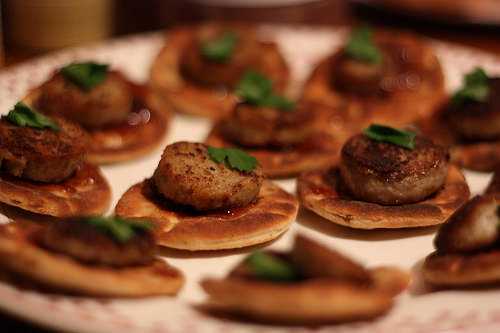 Toast de pain polaire au boudin blanc