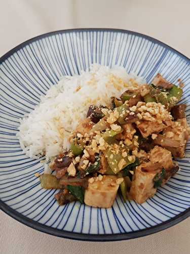 Tofu au beurre de cacahuète