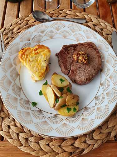 Tournedos de boeuf à la moutarde à l'ancienne