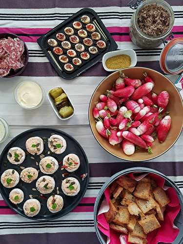 Un apéro pour 10 personnes prêt en moins de 15 minutes