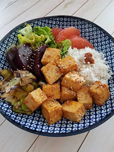 Veggie Bowl au tofu à l'orange