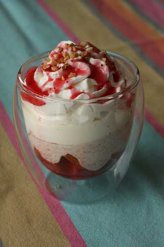 Verrine vanille & fraise