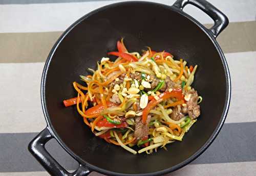 Wok de boeuf aux légumes