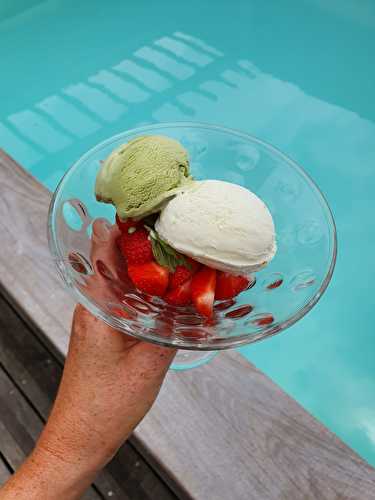 Glace au thé matcha japonais