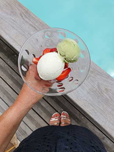 Glace au yaourt citron vert & basilic