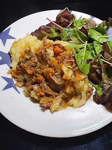 Que faire avec un reste de pot au feu ? Un hachis parmentier