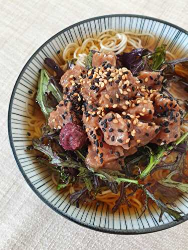 Ramen au thon à la sauce soja