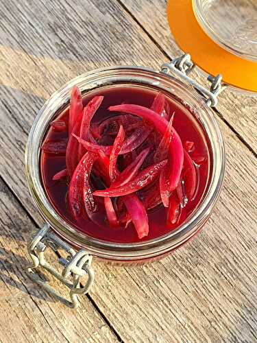 Pickles d'oignons rouges