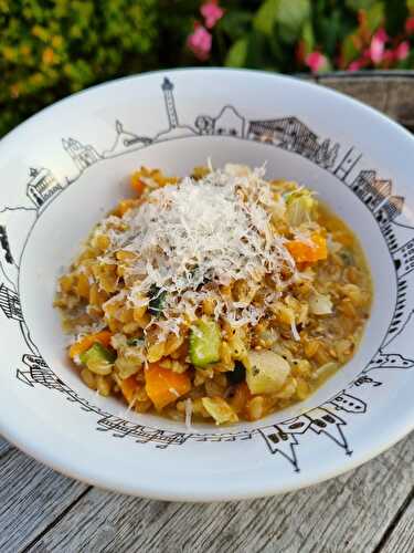 Risotto de petit épeautre aux légumes