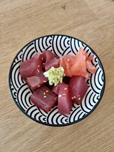 Tartare de thon, ponzu et wazabi