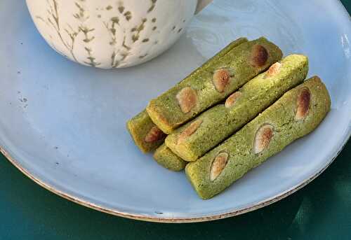 Cookies Sticks matcha et chocolat blanc