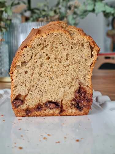 Cake à la purée d'amandes et aux pépites de chocolat