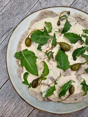 Le vitello tonnato : recette italienne du rôti de veau froid, sauce au thon