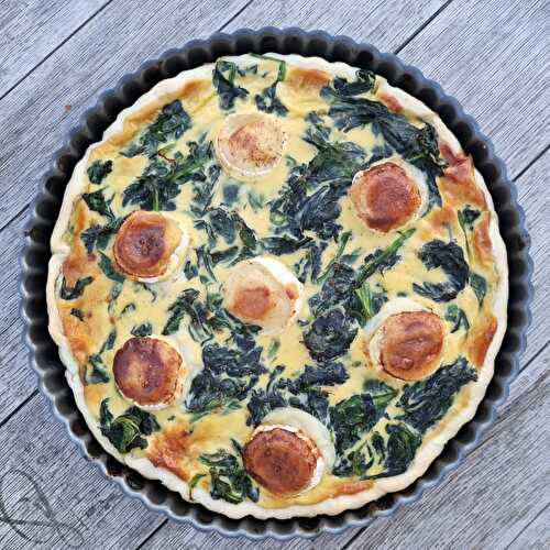 Tarte au chèvre et épinards