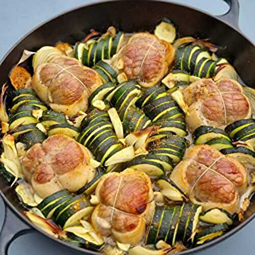 Recette de paupiettes de veau au four aux courgettes