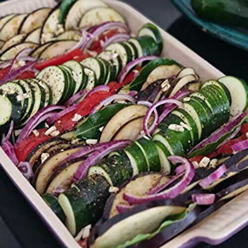 Tian de légumes aux courgettes, aubergines et tomates