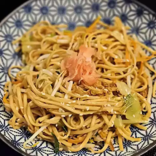 Ma recette japonaise des nouilles yakisoba aux légumes