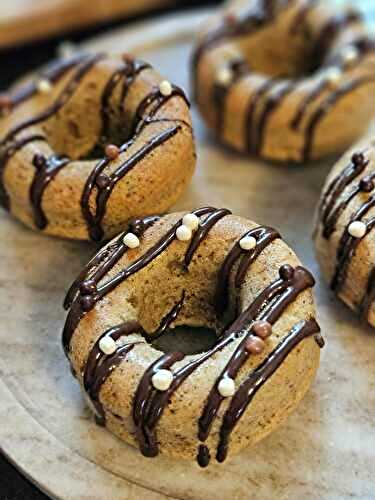 Mes donuts au four au praliné et aux noisettes