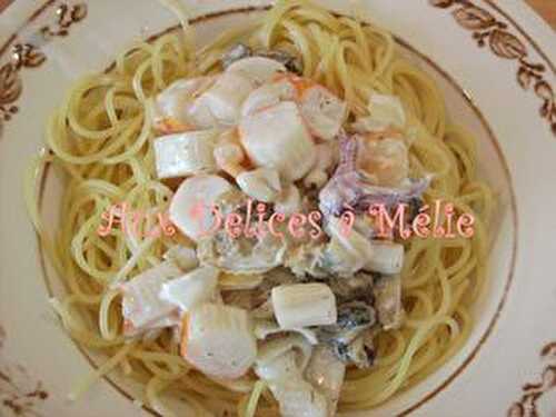Spaghetti Frutti di Mare - Le blog de Aux Délices à Mélie