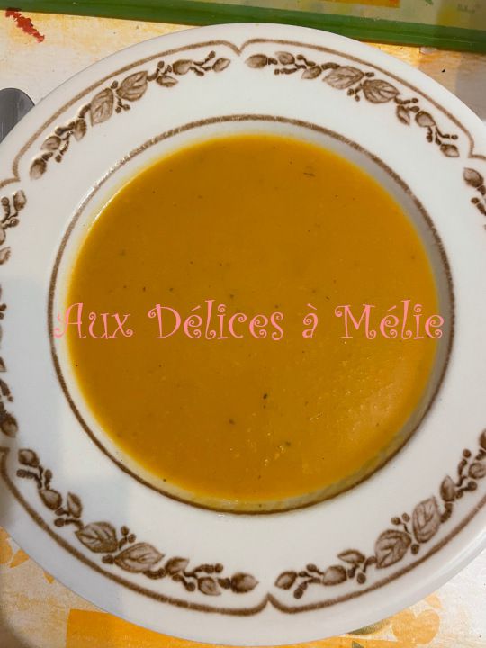 Velouté patates douces et poires