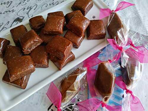 Bonbons caramel et chocolat mous - Aux délices d'Aline