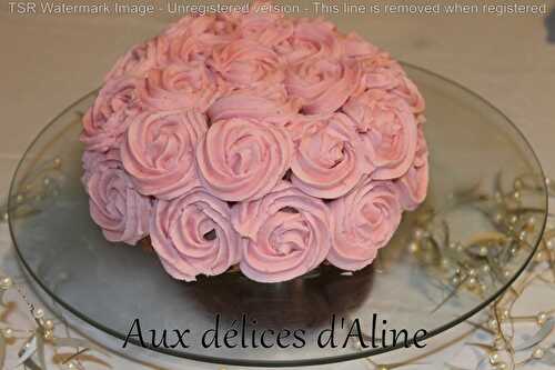 Bouquet de fleurs "rose cake"