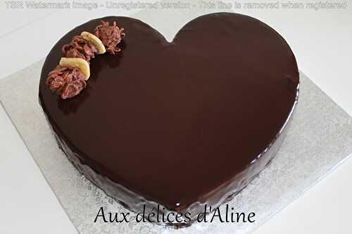 Entremet banane chocolat noisette